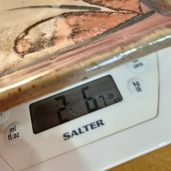 Vintage Signed John Freimarck Pottery Glazed Stoneware Platter Fall Entertaining - Picture 6 of 6